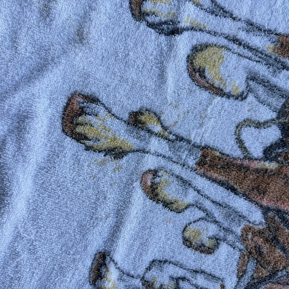 Vintage Beach Towel Budweiser Clydesdale 8‎ Horse Hitch Man Cave Bar